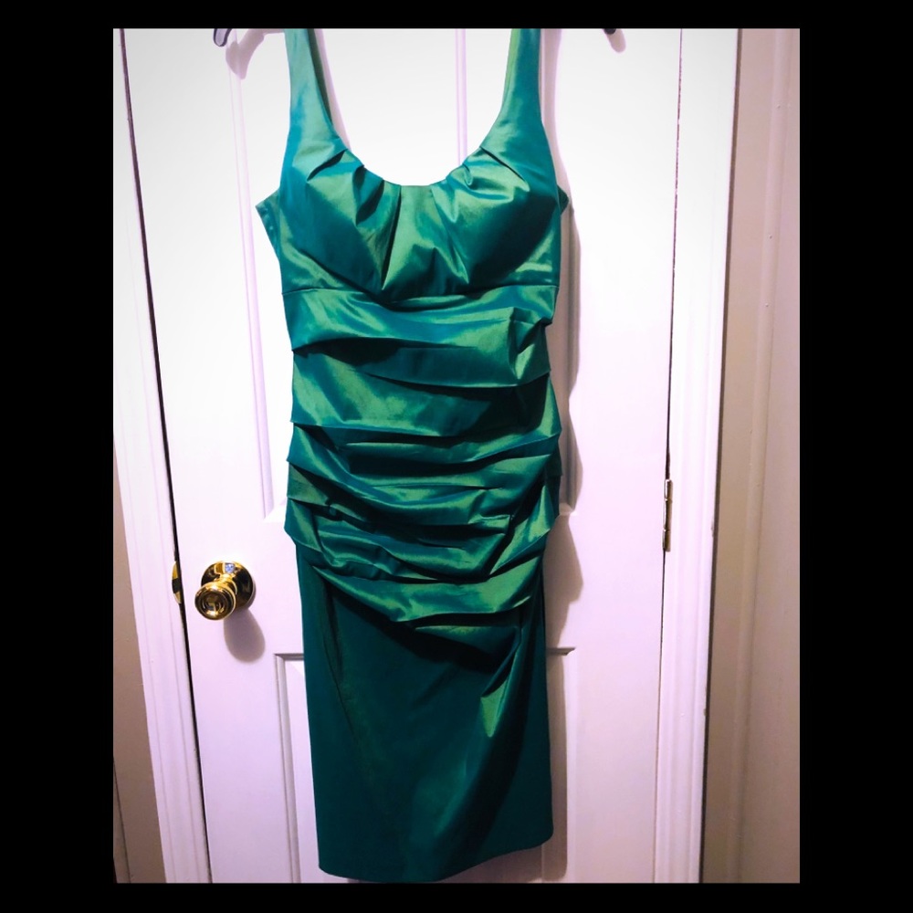 Formal sea green dress
